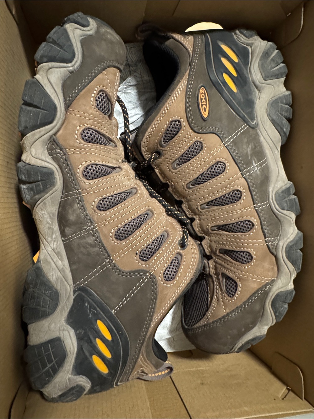Oboz Hiking Boots B-Dry Sawtooth II Low Men’s Size 12 Regular Shoes Walnut
